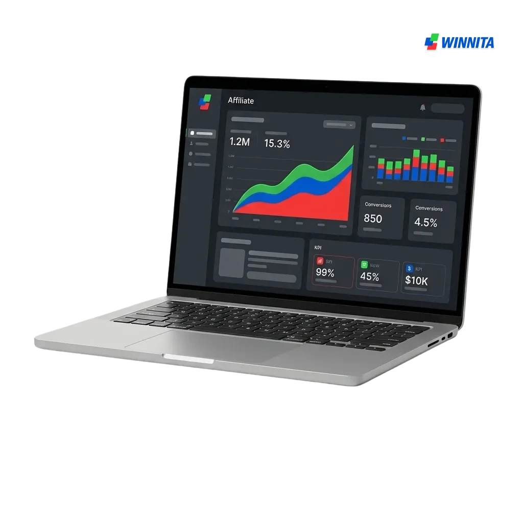 Programma di affiliazione Winnita con commissioni competitive e supporto dedicato per monetizzare il traffico web